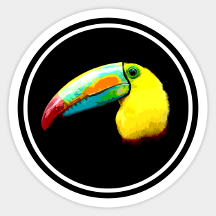 Parrot head badge Sticker